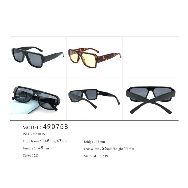 Vintage Retro Classic Aviator TR90 Unisex Sunglasses 490758 3